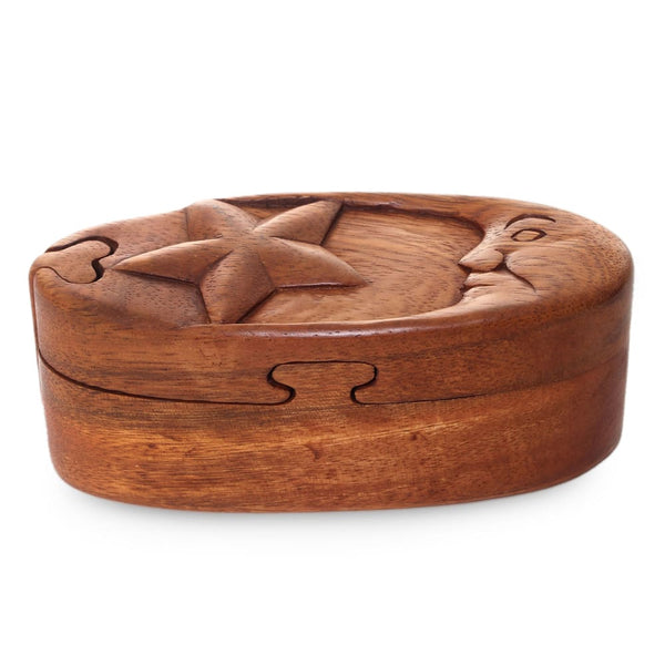 Wooden puzzle box from Bali Latitudes World Décor Latitudes Décor