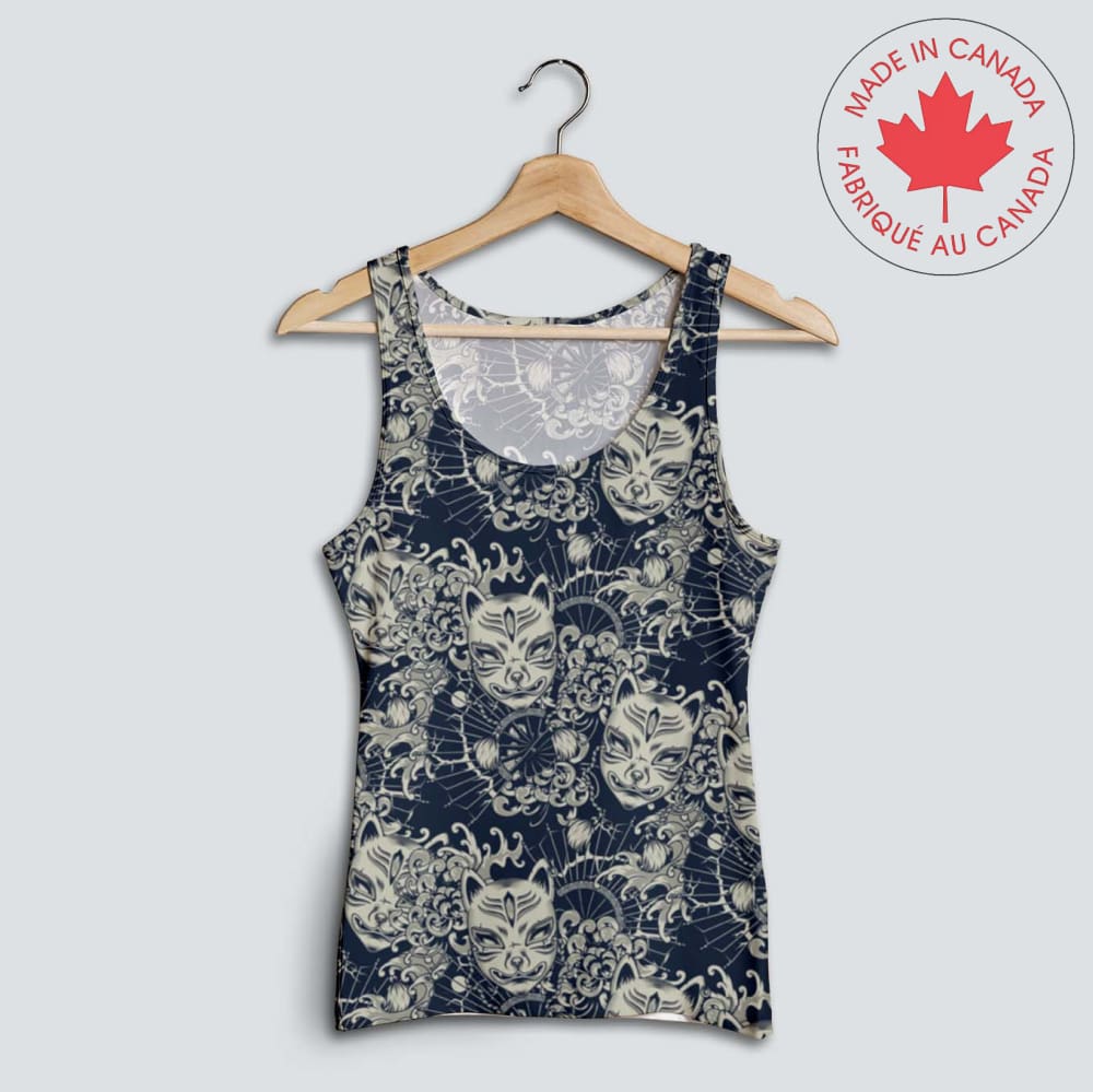 Kitsune Tank Top X-Small Fitted Regular