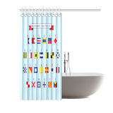 Alphabet Nautique Shower Curtain