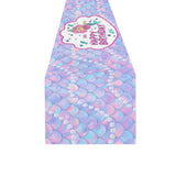 Happy Birthday Mermaid Table Runner