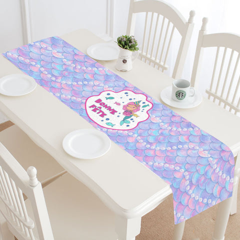 Bonne Fête Mermaid Table Runner