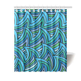 Bold Waves Shower Curtain