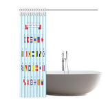 Alphabet Nautique Shower Curtain