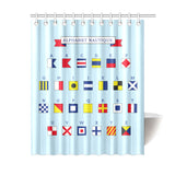 Alphabet Nautique Shower Curtain