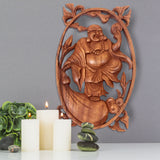 Booming Buddah Suar Wood Wall Art