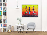 'Demoiselles' Peinture Originale