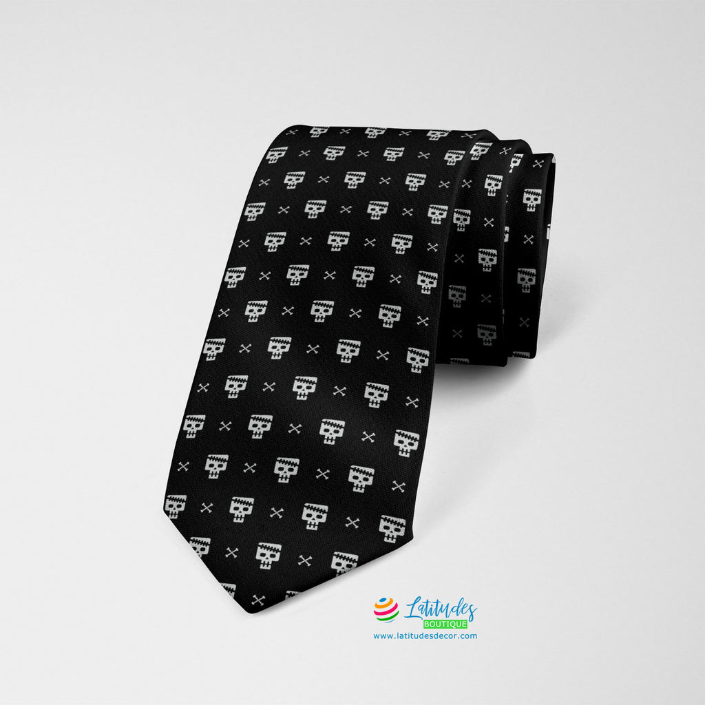 Dia de los Muertos Printed Tie