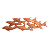 Dolphin Dancing 28" Chinaberry Wood Wall Art (left)