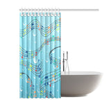 Bubbly Music Shower Curtain