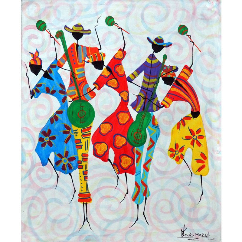 'Fet Kanaval' Haitian painting | Latitudes World Décor 