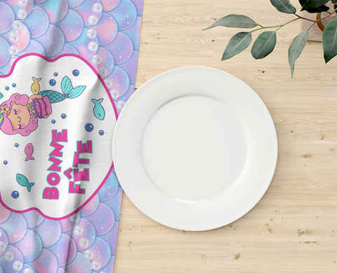 Bonne Fête Mermaid Table Runner – Latitudes Décor