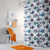 Boats & Birds Shower Curtain