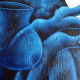 'Osmosis in Blue' Haitian painting | Latitudes World Décorr