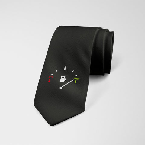 Cravate imprimée 'Pleins Gaz'
