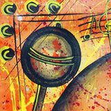 'Musik Lesson' Haitian painting | Latitudes World Décor