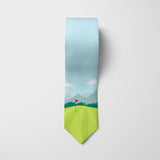 On the Green Golf Printed Tie
