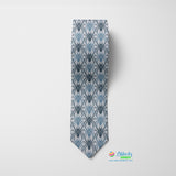 Spider Blue Printed Tie
