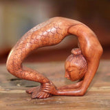 Bandhasana Mermaid Yoga Statuette | Latitudes World Décor Sculptures