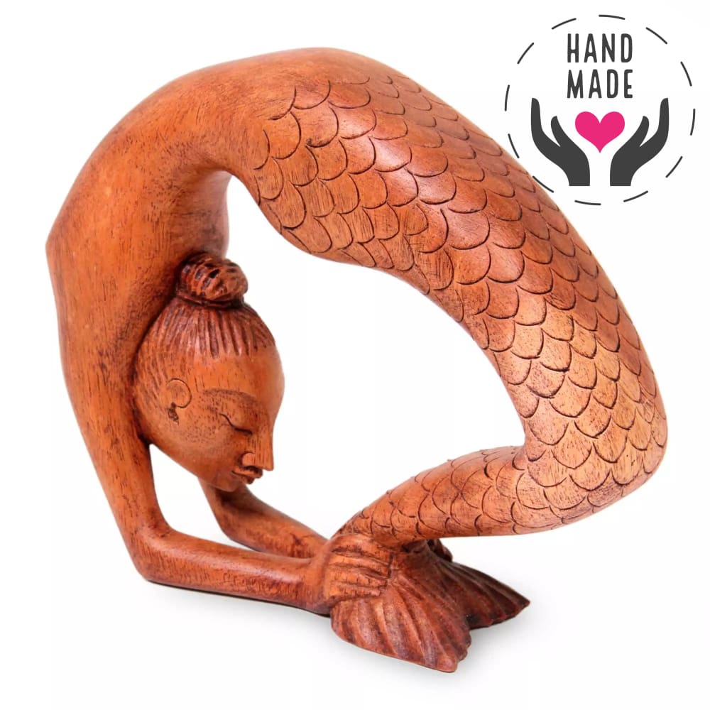 Bandhasana Mermaid Yoga Statuette | Latitudes World Décor Sculptures