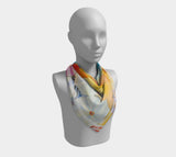 Beach Days 26 X / Silk Habotai Square Scarf