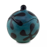 Blooms Ceramic Jars (2) - Turquoise