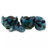 Blooms Ceramic Jars (2) - Turquoise