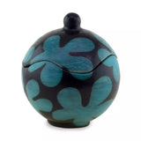 Blooms Ceramic Jars (2) - Turquoise