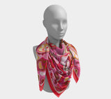 Camille 50 X / Silk Habotai Square Scarf
