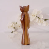 Cat Spirit Mahogany Statuette Sculptures