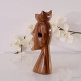 Cat Spirit Mahogany Statuette Sculptures