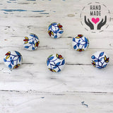 Charming Floral Knobs (6) Handles