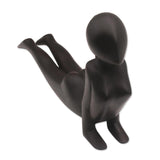 Cobra Yoga Wood Statuette - Black Sculptures
