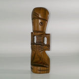 Dominican Idol Mahogany Statuette Sculptures