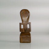 Dominican Idol Mahogany Statuette Sculptures