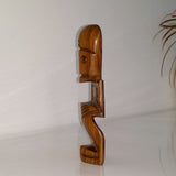 Dominican Idol Mahogany Statuette Sculptures