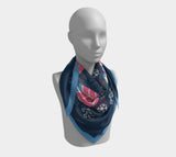 Dusk Birds 36 X / Silk Habotai Square Scarf