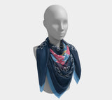 Dusk Birds 50 X / Silk Habotai Square Scarf