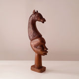 Caballero Mahogany Statue Sculptures