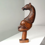 Caballero Mahogany Statue Sculptures