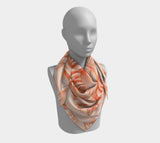 Every Rose Has Its Thorn 36 X / Silk Habotai Square Scarf