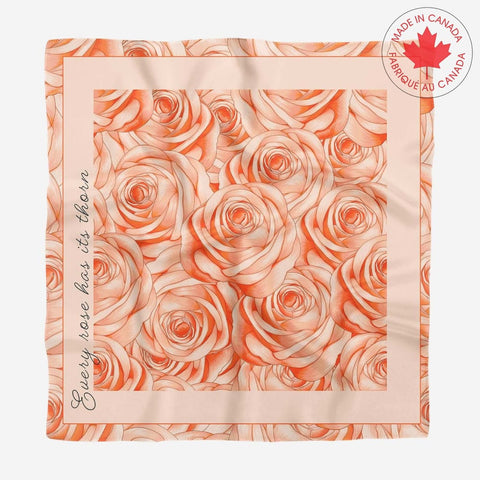 Every Rose Has Its Thorn Square Scarf