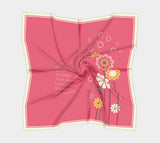 Fleurs Pour Ma Mère Square Scarf