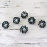 Flower Pearls Knobs (6) Handles