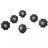 Flower Pearls Knobs (6) Handles