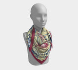 Globe-Trotter 36 X / Silk Habotai Square Scarf