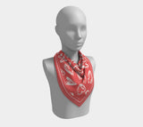 Graffiti Love - Pink 26 X / Silk Habotai Square Scarf