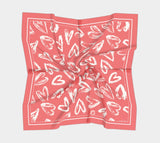 Graffiti Love - Pink Square Scarf