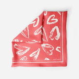 Graffiti Love - Pink Square Scarf