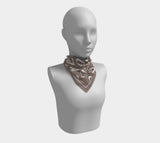 Graffiti Love - Taupe 16 X / Poly Chiffon Square Scarf