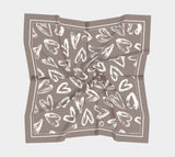 Graffiti Love - Taupe Square Scarf